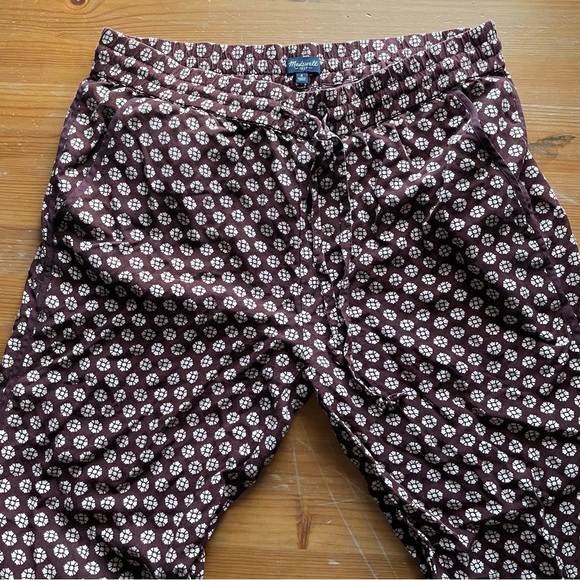 Madewell Track Trousers Coin Tile Flower Print - Picture 8 of 9
